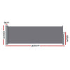 Instahut Retractable Side Awning 1×3m – Grey