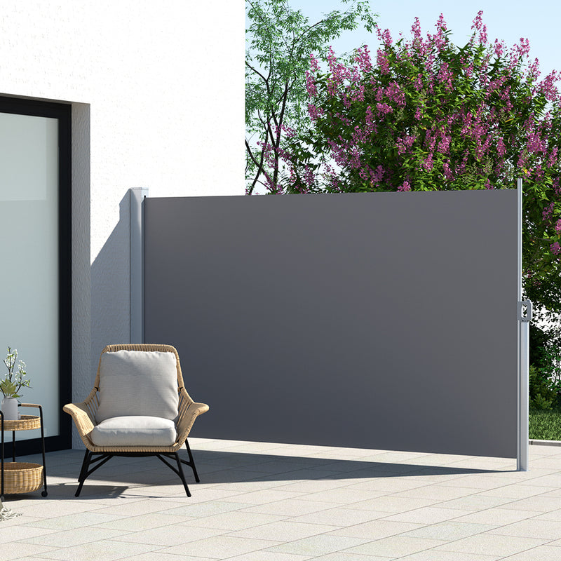 Instahut Retractable Side Awning 2×3m – Grey