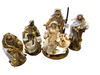 35cm Handmade Nativity Set with Angel & Three Wise Men
