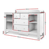 Baby Nursery Diaper Station Cabinet