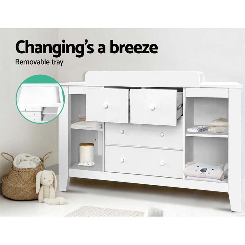 Baby Nursery Diaper Station Cabinet