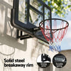 Everfit 43" Wall-Mount Basketball Hoop Backboard Indoor Outdoor Black