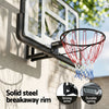 Everfit 43" Wall Mount Basketball Hoop &amp; Backboard Black/White