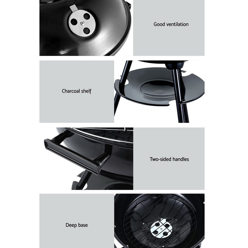 Grillz Charcoal BBQ Smoker