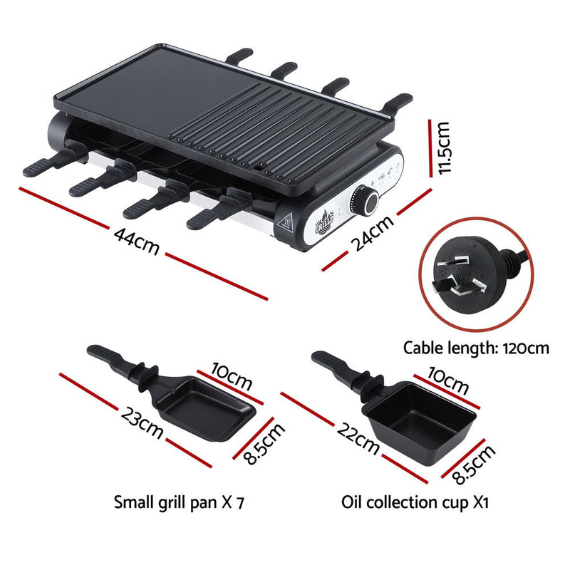 Grillz 1400W Electric BBQ Grill with 7 Cooking Pans