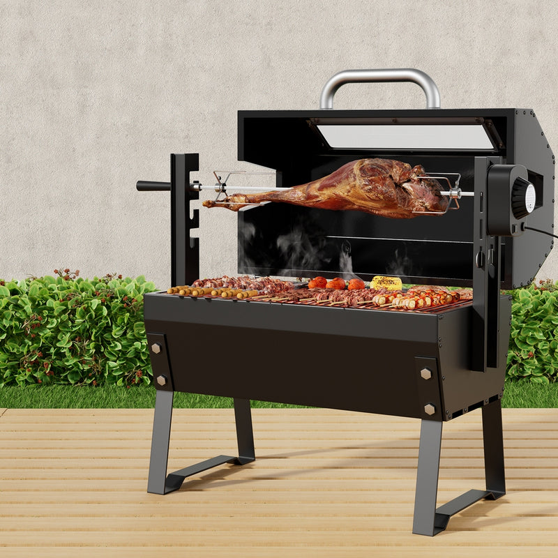 Grillz Charcoal Electric Smoker Roaster