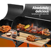 Grillz 2-In-1 Offset Smoker BBQ