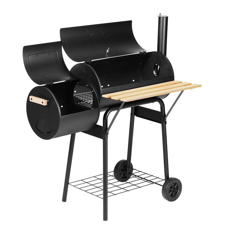 Grillz 2-In-1 Offset Smoker BBQ