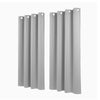 Artiss Blockout Curtains 2 Pack 132x160cm – Thermal Insulated Eyelet Drapes Grey