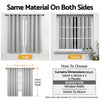 Artiss Blockout Curtains 2 Pack 132x160cm – Thermal Insulated Eyelet Drapes Grey