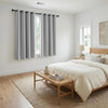 Artiss Blockout Curtains 2 Pack 132x160cm – Thermal Insulated Eyelet Drapes Grey