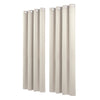 Artiss Blockout Curtains 2 Pack 132x213cm – Thermal Insulated Eyelet Drapes Beige