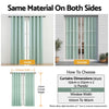 Artiss Blockout Curtains 2 Pack 132x213cm – Thermal Insulated Eyelet Drapes Green