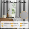 Artiss Blockout Curtains 2 Pack 132x213cm – Thermal Insulated Eyelet Drapes Grey
