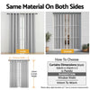 Artiss Blockout Curtains 2 Pack 132x213cm – Thermal Insulated Eyelet Drapes Grey