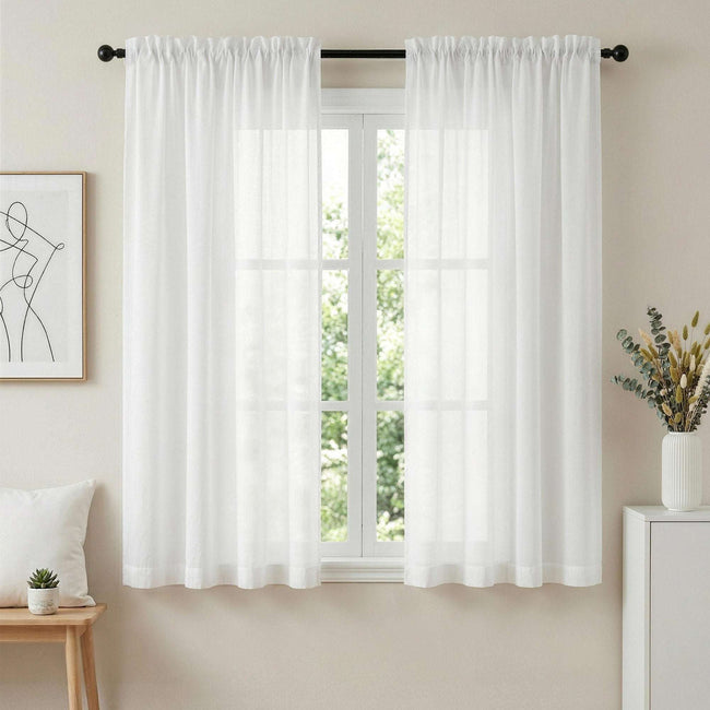 Artiss Blockout Curtains 2 Pack 132x160cm – Light Filtering Rod Pocket Drapes