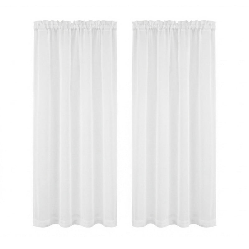Artiss Blockout Curtains 2 Pack 132x160cm – Light Filtering Rod Pocket Drapes