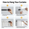 Artiss Blockout Curtains 2 Pack 132x160cm – Light Filtering Rod Pocket Drapes