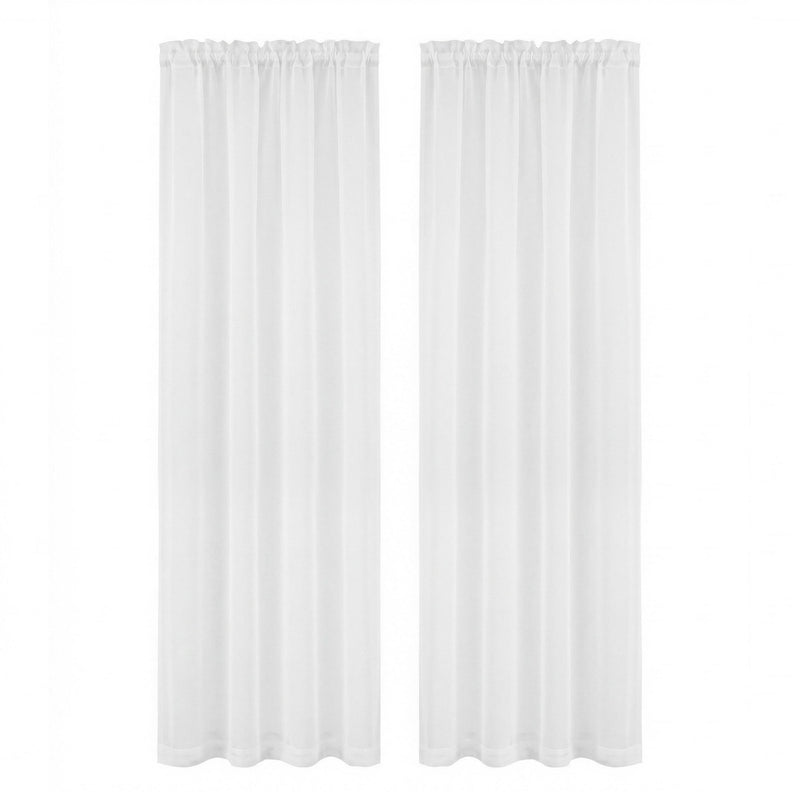Artiss Blockout Curtains 2 Pack 132x213cm – Light Filtering Rod Pocket Drapes