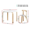 Keezi 3-Piece Kids Table & Chairs Activity Set