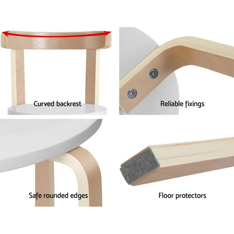 Keezi 3-Piece Kids Table & Chairs Activity Set