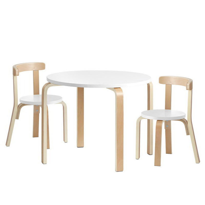Keezi 3-Piece Kids Table & Chairs Activity Set