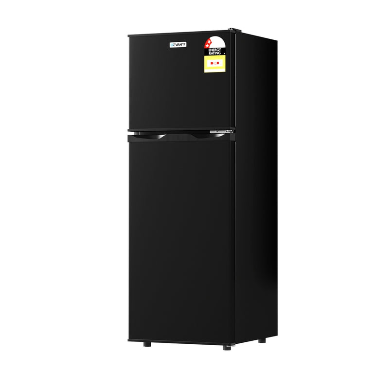 Devanti 122L Two Door Mini Fridge w/ Freezer – Black