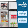 Devanti 122L Two Door Mini Fridge w/ Freezer – Black