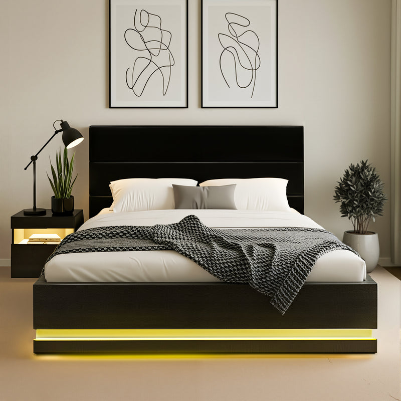 Double Bed Frame & Bedside Set