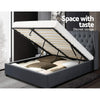 ISSA King Size Gas Lift Bed Frame – Charcoal