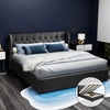 ISSA King Size Gas Lift Bed Frame – Charcoal
