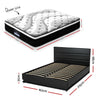 RGB LED Queen Bed Frame with 32cm Mattress Set