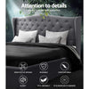 PIER King Size Grey Upholstered Bed Frame