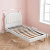 Artiss Kids King Single Bear Bed Frame – Beige White