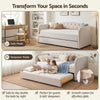 Artiss Velvet Daybed with Trundle Bed