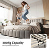 Artiss Double Gas Lift Storage Bed Frame with Bench