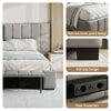 Artiss Double Gas Lift Storage Bed Frame with Bench