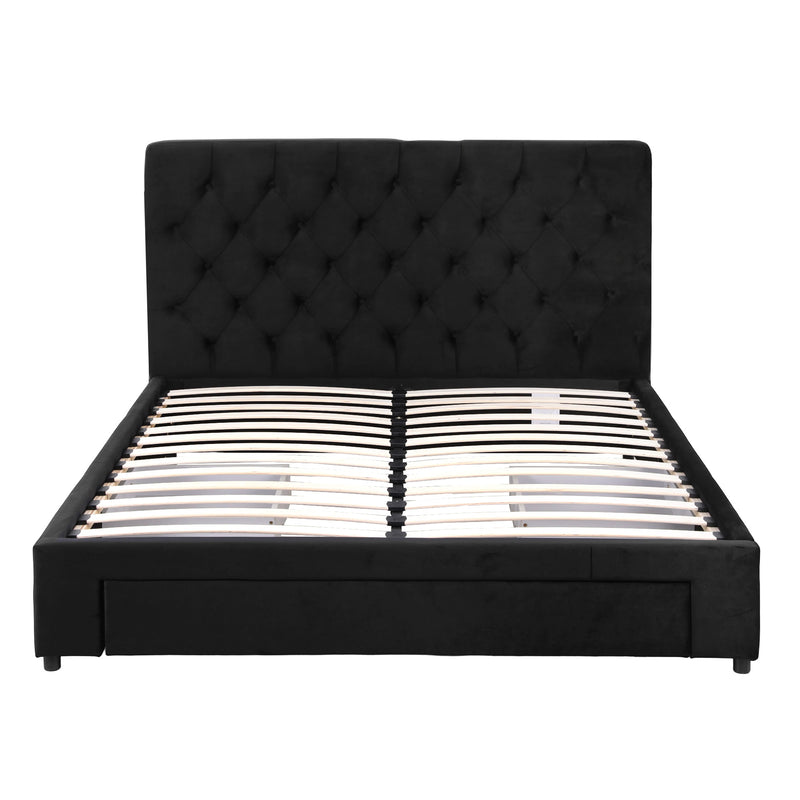 Artiss Double Storage Bed Frame with USB-C & Drawers