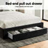 Artiss King Upholstered Bed Frame – 3 Drawers & USB-C