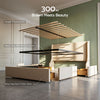 Artiss King Upholstered Bed Frame with 3 Storage Drawer