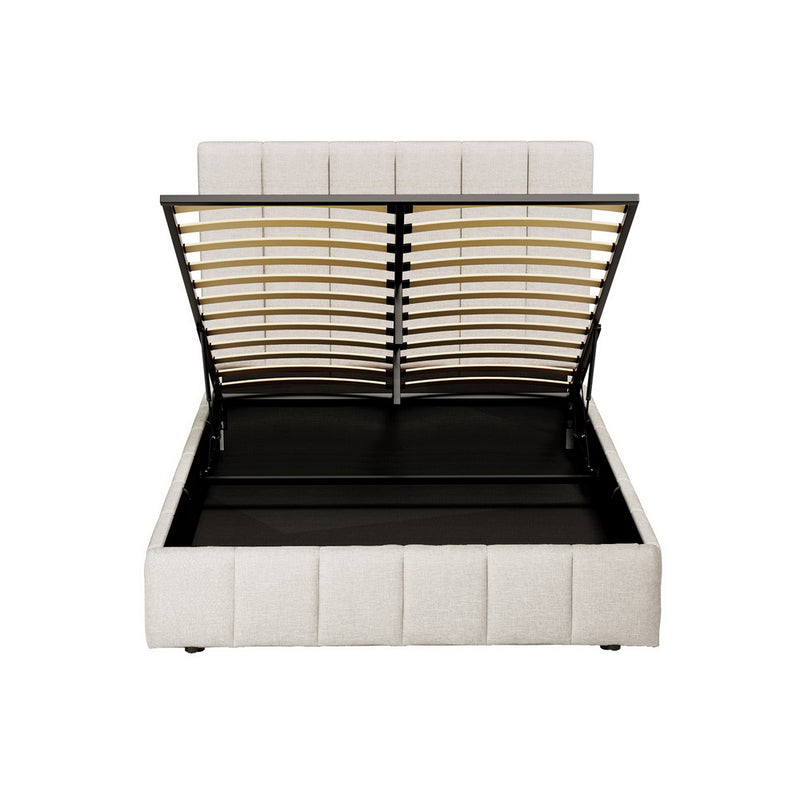 TETTE Queen Size Bed Frame – Beige