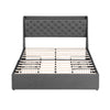 Artiss Double Bed Frame with Storage & Charging – Grey