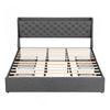 Artiss King Bed Frame with Storage & Charging – Charcoal Grey