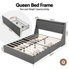 Artiss Queen Bed Frame with Storage & Charging – Charcoal Grey