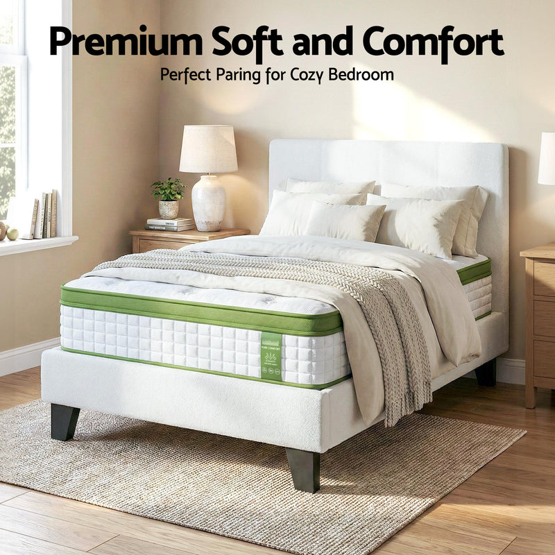 Artiss Single Bed Frame & Hybrid Mattress Set