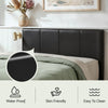 Artiss Gas Lift Queen Bed Frame & Bedside Table Set – Black Leather