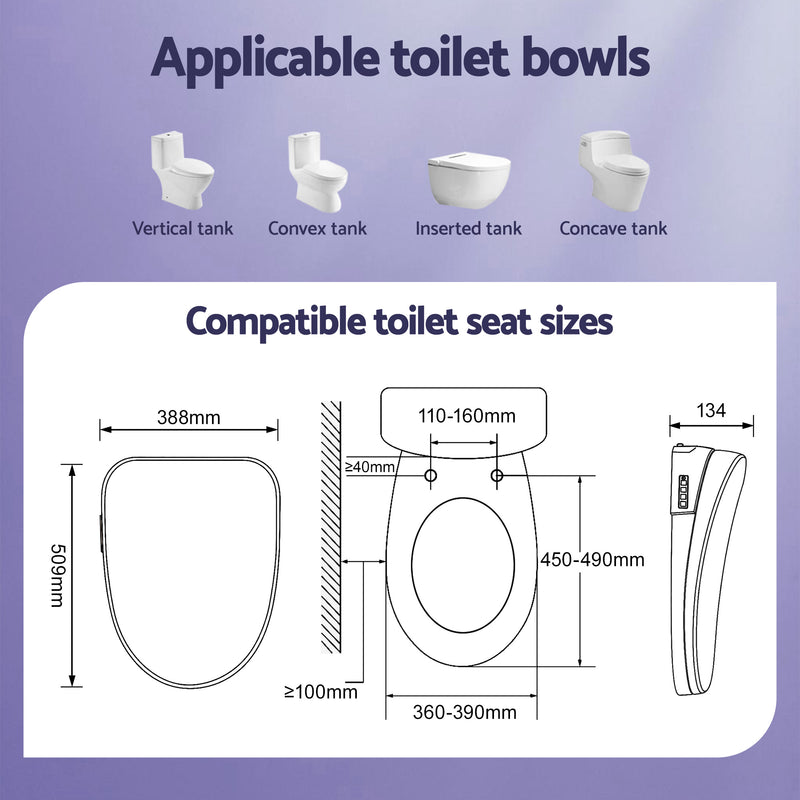 Cefito Electric Bidet Toilet Seat – Heated & Remote