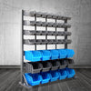 47-Bin Free-Standing Storage Rack – Steel Organiser Stand