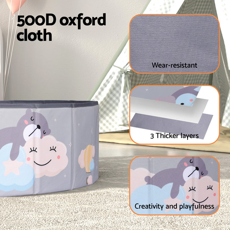 Kids Foldable Ball Pit Playhouse with Storage Bag