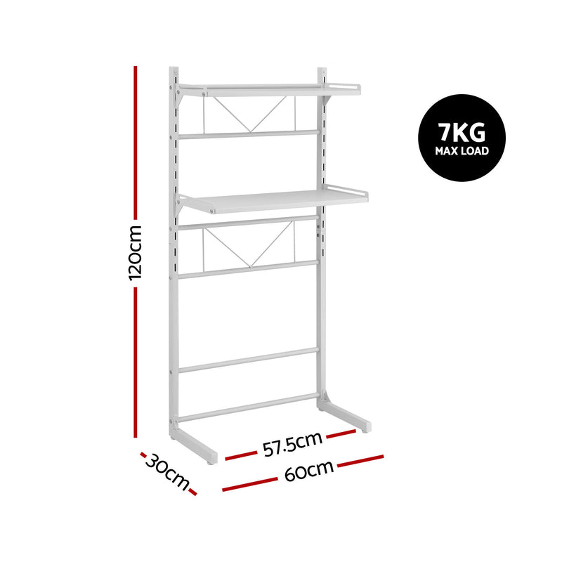 Artiss Over Toilet Bathroom Storage Shelf – 2 Tier